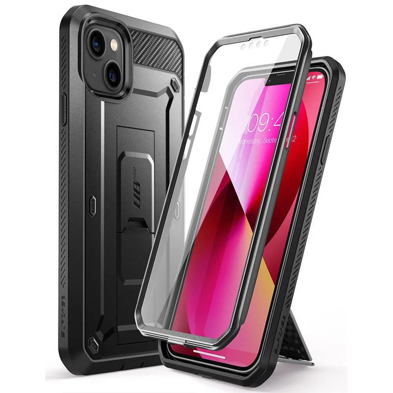 

For iPhone 13 Mini Case 5.4 inch (2021) SUPCASE UB Pro Full-Body Rugged Holster Cover with Built-in Screen Protector & Kickstand