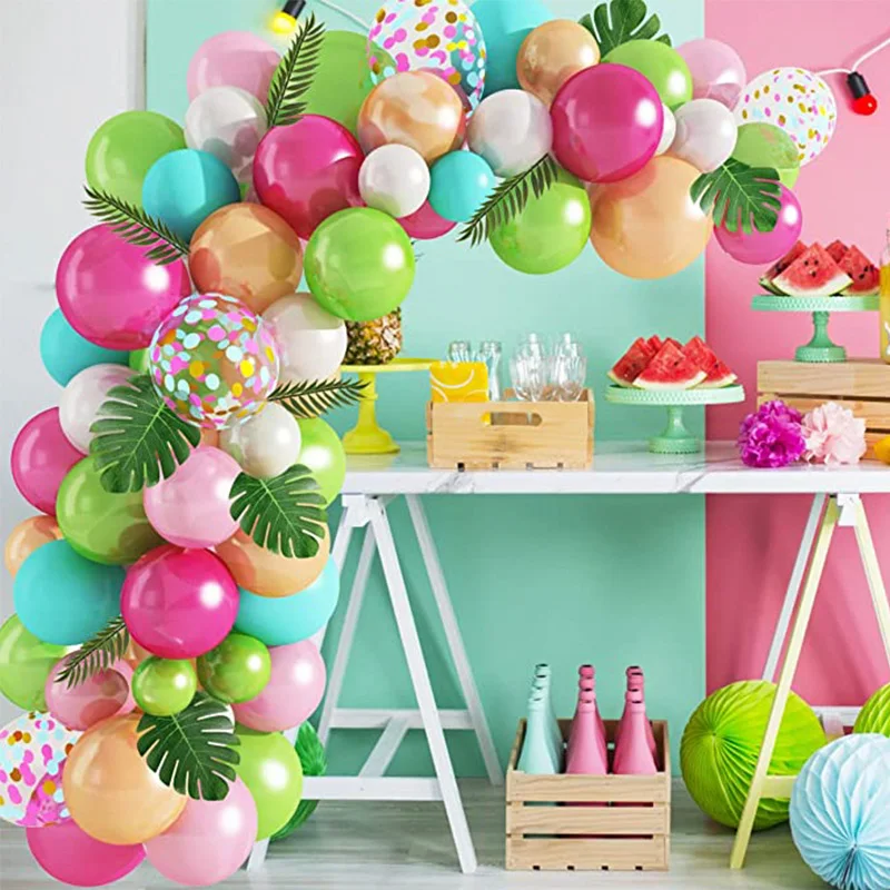 109Pcs Tropical Balloons Arch Garland Kit Green Hot Pink Tropical Hawaii Flamingo Birthday Baby Shower Wedding Party Decorations
109Pcs Tropical Balloons Arch Garland Kit Green Hot Pink Tropical Hawaii Flamingo Birthday Baby Shower Wedding Party Decorations