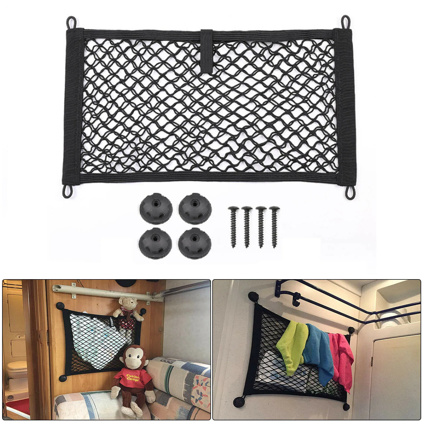 Car Storage Net Extra Large Elastic Organizers Universal Interior Accessories For RV Caravan Motorhome Boat Truck
Car Storage Net Extra Large Elastic Organizers Universal Interior Accessories For RV Caravan Motorhome Boat Truck