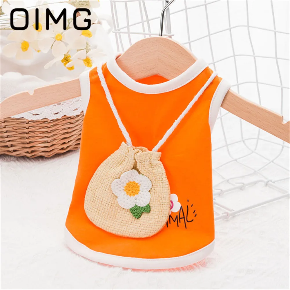 OIMG Summer Thin Dog Clothes Woven Satchel Small Dog Vest Teddy Chihuahua Yorkies Breathable Pet Cat T-Shirt Cute Puppy Garment
OIMG Summer Thin Dog Clothes Woven Satchel Small Dog Vest Teddy Chihuahua Yorkies Breathable Pet Cat T-Shirt Cute Puppy Garment