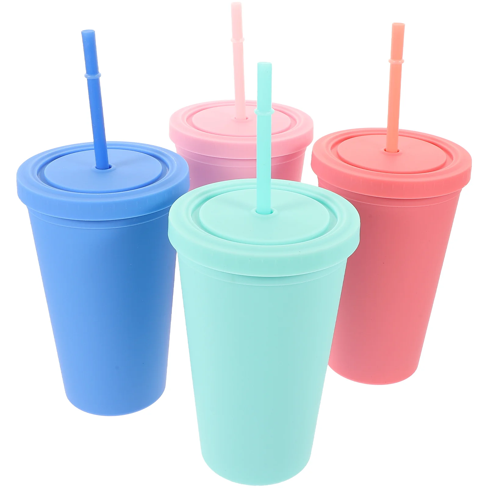 4Pcs Coffee Cups Double-layer Straw Cups Household Water Cups Party Beverage Cups
4Pcs Coffee Cups Double-layer Straw Cups Household Water Cups Party Beverage Cups