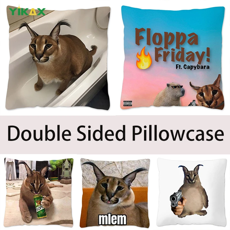 Funny Floppa Cute Meme Cushion Cover 45x45 Home Decor Decorative Pillows for Sofa Trendy Cat Double-sided Pillow Cover 60x60cm
Funny Floppa Cute Meme Cushion Cover 45x45 Home Decor Decorative Pillows for Sofa Trendy Cat Double-sided Pillow Cover 60x60cm