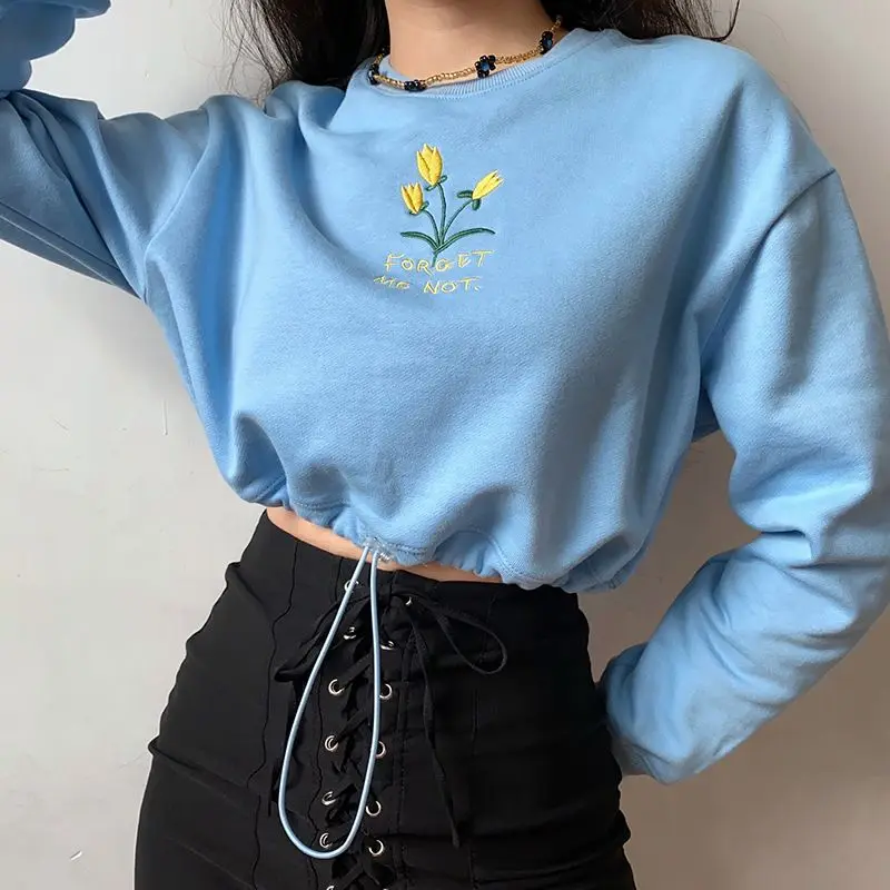 Women Pullover Sweatshirts VONDA Vintage Floral Embroidery High Waist Crop Tops Short Blusas Femininas Long Sleeve Streetwears
Women Pullover Sweatshirts VONDA Vintage Floral Embroidery High Waist Crop Tops Short Blusas Femininas Long Sleeve Streetwears