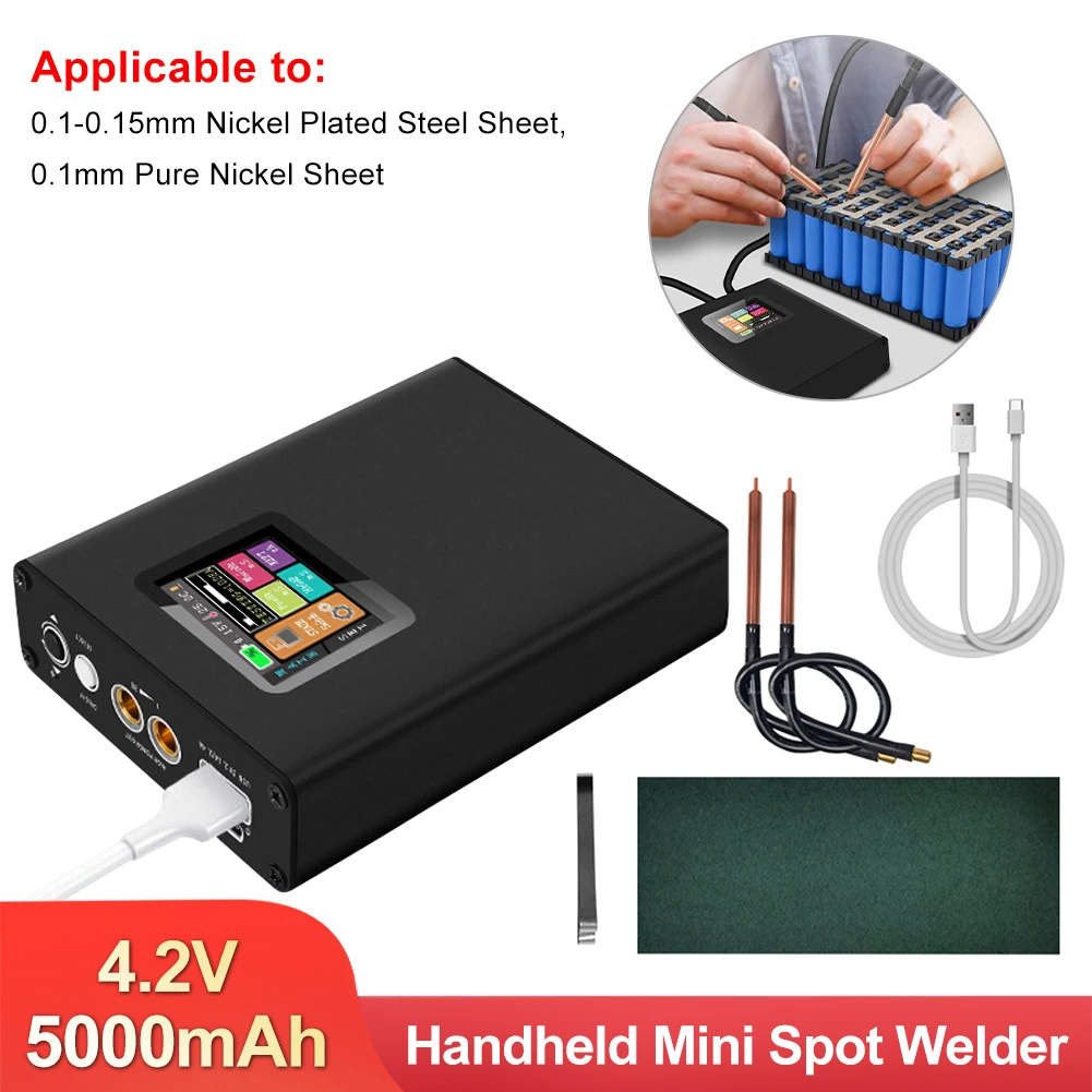 Handheld Mini Spot Welder Machine 0.1-0.25mm Nickel Welding Machine with Digital Display 18650 Battery Spot Welder Tools
Handheld Mini Spot Welder Machine 0.1-0.25mm Nickel Welding Machine with Digital Display 18650 Battery Spot Welder Tools
