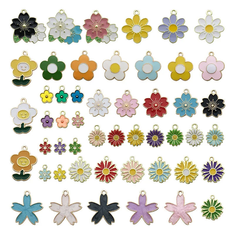 Mix KC Alloy Flower Enamel Charms For Earrings Making Handmade Bracelet Necklace Pendant DIY Jewelry Accessories Supplies Bulk
Mix KC Alloy Flower Enamel Charms For Earrings Making Handmade Bracelet Necklace Pendant DIY Jewelry Accessories Supplies Bulk