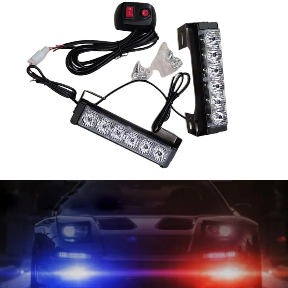 6LED Car Emergency Warning Strobe Flashing Light With Hazard Grill With Switch LED Light Bar Car Light Bulbs 12V
6LED Car Emergency Warning Strobe Flashing Light With Hazard Grill With Switch LED Light Bar Car Light Bulbs 12V