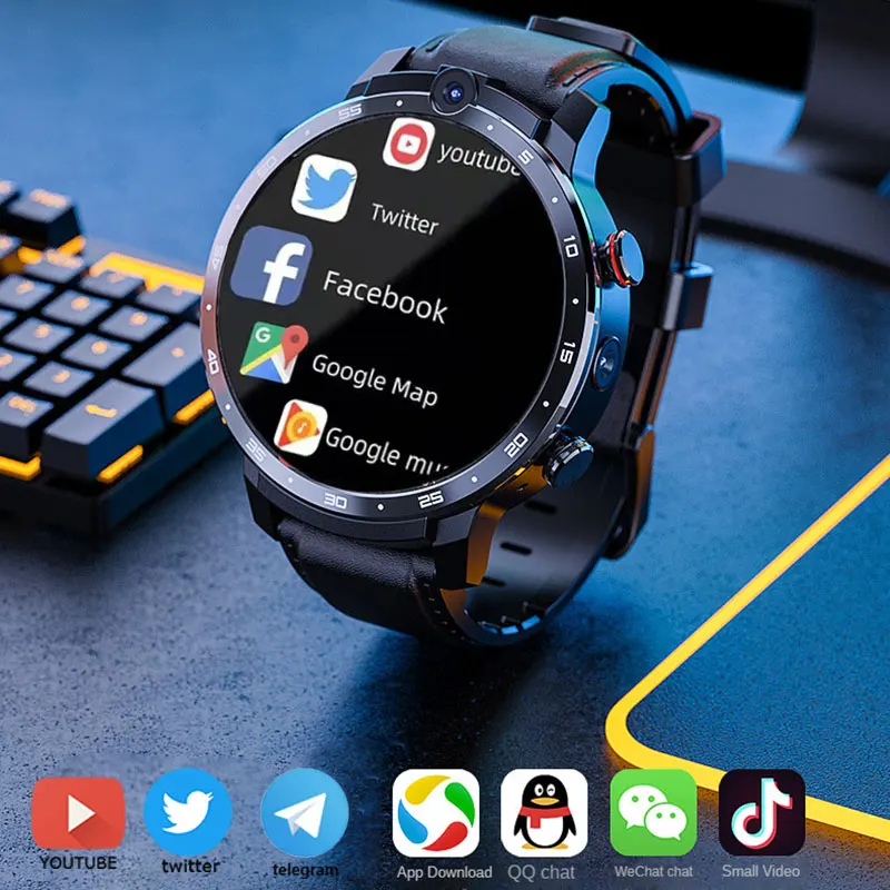 4G Netcom Smart Watch Men 1.6'' Round Screen WiFi Hotspot Game Video Sim Card 4GB 64GB 128GB Smartwatch For IOS Android Phone
4G Netcom Smart Watch Men 1.6'' Round Screen WiFi Hotspot Game Video Sim Card 4GB 64GB 128GB Smartwatch For IOS Android Phone