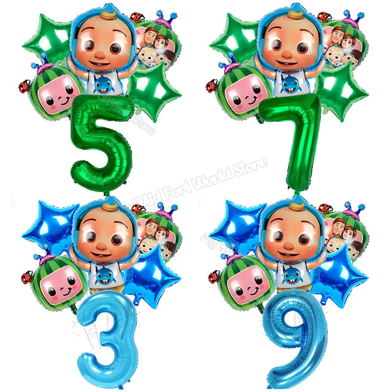 Cocomelon Birthday Number Ballons Decoration Watermelon Boy Baby Shower Foil Balloon Movie Cartoon Ballon Kids Party Supplies
Cocomelon Birthday Number Ballons Decoration Watermelon Boy Baby Shower Foil Balloon Movie Cartoon Ballon Kids Party Supplies