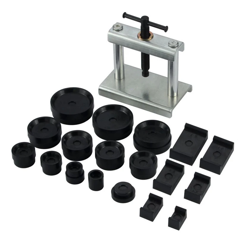 Desktop Watch Case Press 18 Dies Watch Front Back Case Cover Screw Presser Close Watchmakers Repair Kit Tools
Desktop Watch Case Press 18 Dies Watch Front Back Case Cover Screw Presser Close Watchmakers Repair Kit Tools