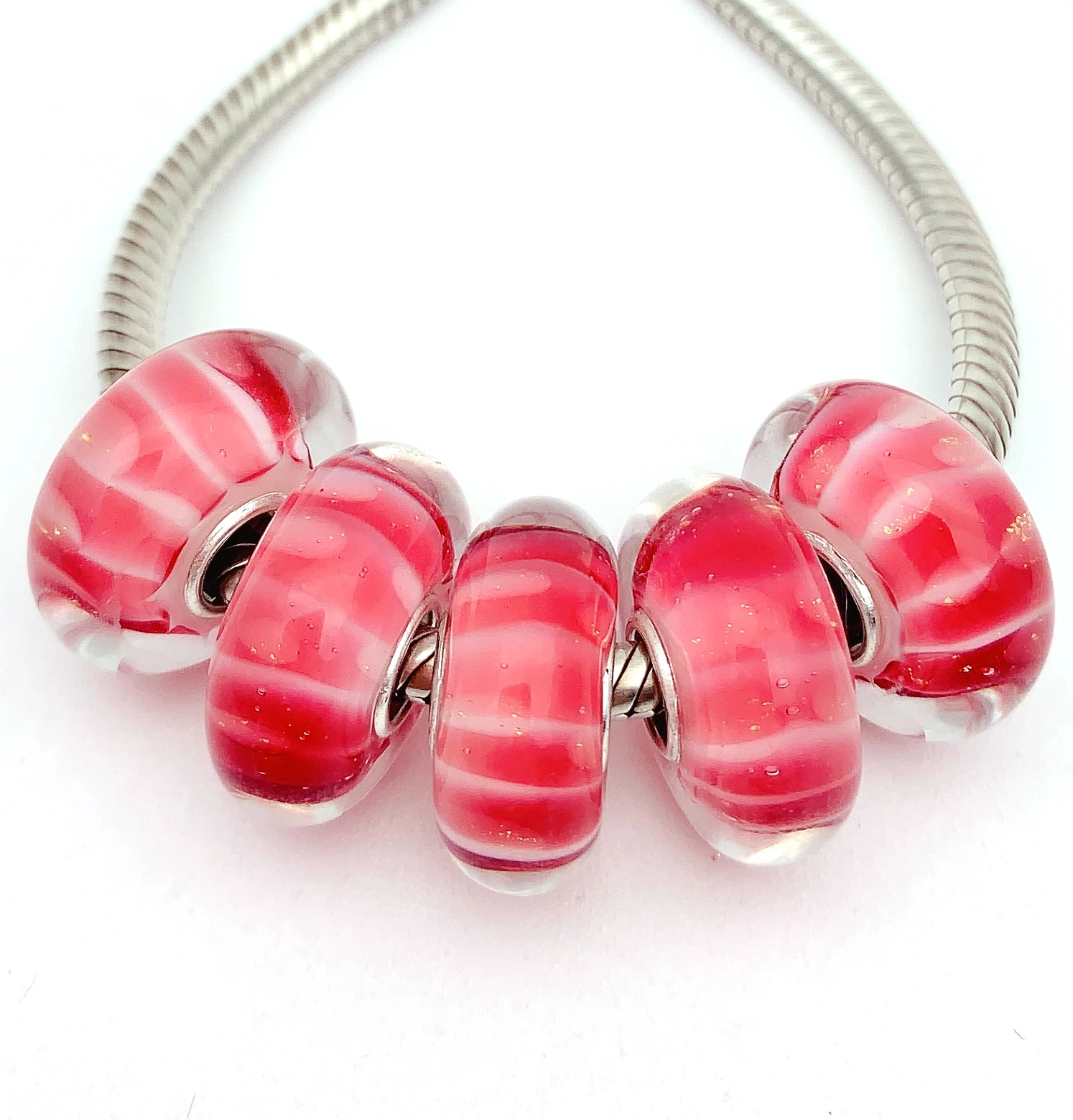 YG877 5X 100% Authenticity S925 Sterling Silver Beads Murano Glassbeads NEW Fit European Charms Bracelet Diy Jewelry Lampwork
YG877 5X 100% Authenticity S925 Sterling Silver Beads Murano Glassbeads NEW Fit European Charms Bracelet Diy Jewelry Lampwork
