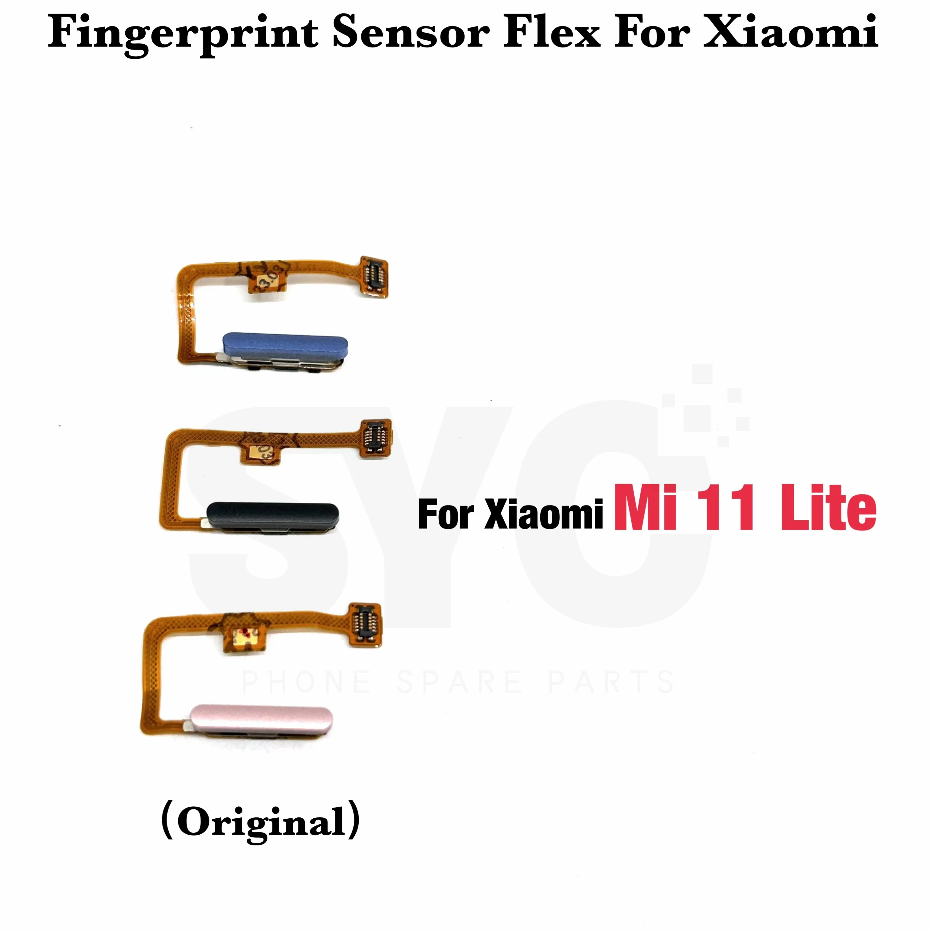 

1 шт. оригинальный для Xiaomi Mi 11 Lite Home Button отпечаток пальца Меню Возврат Ключ сенсор сканер отпечатков пальцев гибкий кабель