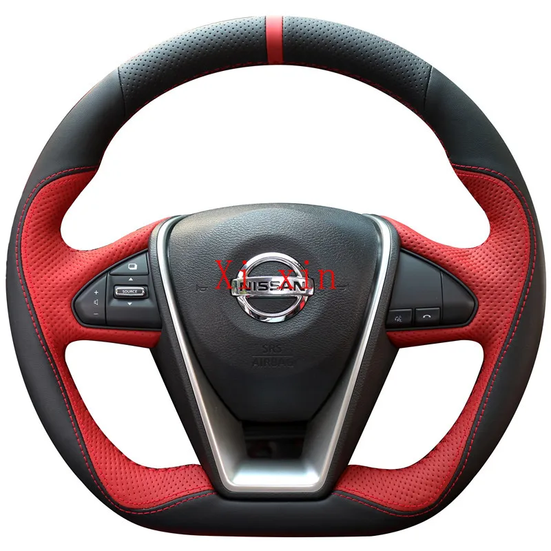 For Nissan LANNIA CIMA Custom leather hand-sewn steering wheel cover Auto interior accessories
For Nissan LANNIA CIMA Custom leather hand-sewn steering wheel cover Auto interior accessories