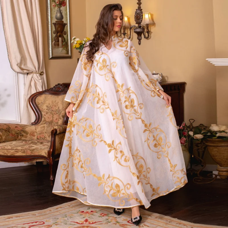 Muslim Fashion Abayas For Women Islamic Clothing Long Sleeve Party Gown 2023 Eid Mubarak Dress Caftan Marocain Djellaba Femme
Muslim Fashion Abayas For Women Islamic Clothing Long Sleeve Party Gown 2023 Eid Mubarak Dress Caftan Marocain Djellaba Femme