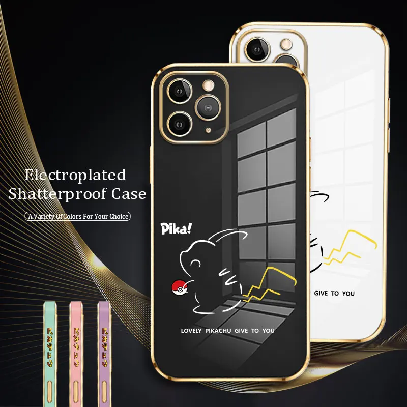 Phone Case For Apple iPhone 13 14 12 11 Pro Max 7 8 6 6S 14 Plus XR XS max X Soft Plating Funda Cover Cute Squirrel Pikachu
Phone Case For Apple iPhone 13 14 12 11 Pro Max 7 8 6 6S 14 Plus XR XS max X Soft Plating Funda Cover Cute Squirrel Pikachu