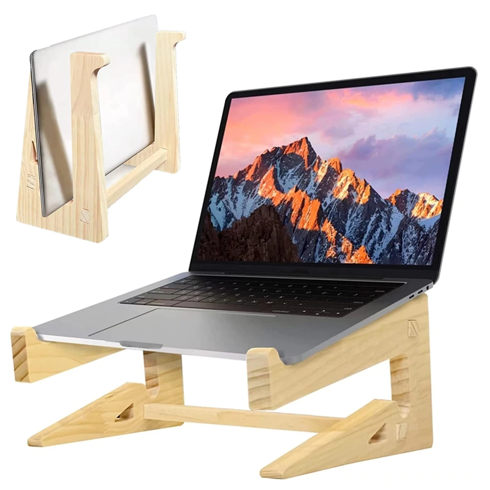 Wooden Laptop Stand Detachable Notebook Tablet Vertical Cooling Holder Support Portable For Macbook Pro M1 Base Desk Accessories
Wooden Laptop Stand Detachable Notebook Tablet Vertical Cooling Holder Support Portable For Macbook Pro M1 Base Desk Accessories