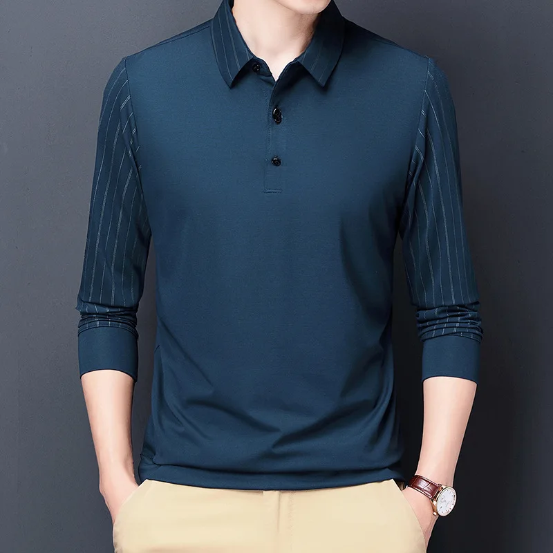 2022 Spring New Men's Cotton Lapel Polo Shirt Classic Fashion All-match Loose Casual Long Sleeve T-Shirt Male Brand Slim Clothes
2022 Spring New Men's Cotton Lapel Polo Shirt Classic Fashion All-match Loose Casual Long Sleeve T-Shirt Male Brand Slim Clothes