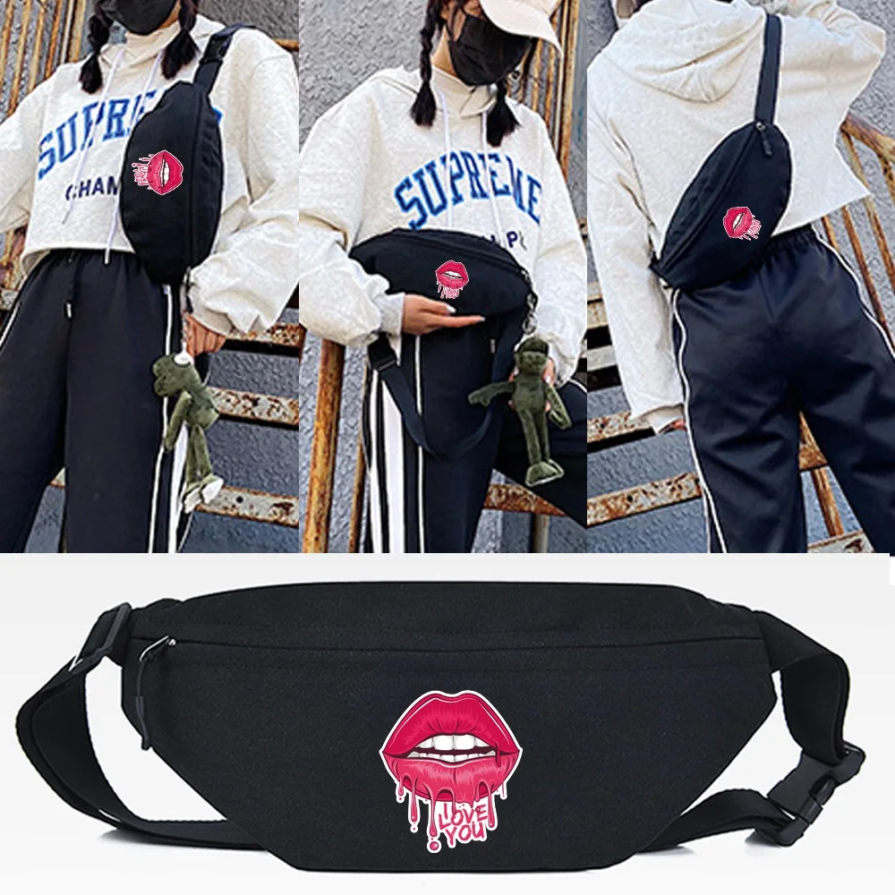 2023 New Waist Bag Melting Lips Printing Chest Pack Fashion Men Women Bum Bag Travel Cross Bag Phone Zipper Pouch Shoulder Packs
2023 New Waist Bag Melting Lips Printing Chest Pack Fashion Men Women Bum Bag Travel Cross Bag Phone Zipper Pouch Shoulder Packs