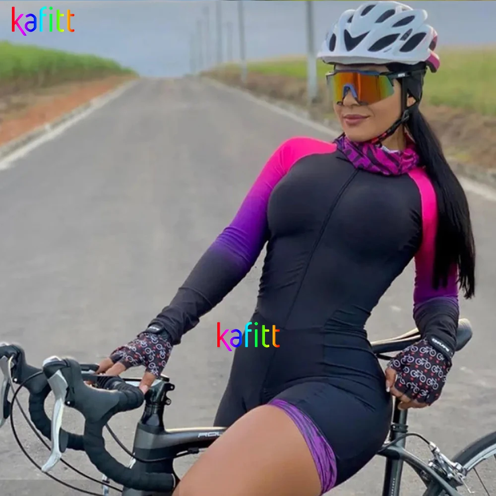 Женский пикантный комбинезон cafitt с длинным рукавом, комплекты одежды для велоспорта, Маленькая обезьяна, женский костюм для триатлона 20D Pad
Женский пикантный комбинезон cafitt с длинным рукавом, комплекты одежды для велоспорта, Маленькая обезьяна, женский костюм для триатлона 20D Pad