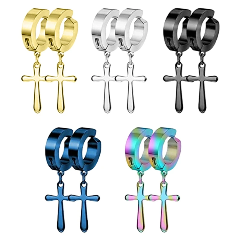 2pcs Women Men Stainless Steel Dropping Earrings Magnet Cross Gothic Punk Rock Style Pendientes Mujer Moda
2pcs Women Men Stainless Steel Dropping Earrings Magnet Cross Gothic Punk Rock Style Pendientes Mujer Moda
