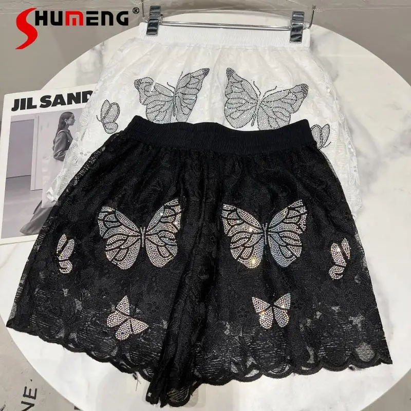 2022 Summer New Rhinestone Bow Lace Crocheted Elastic Waist Base Shorts Women's pants All-matching Casual Short Leggings
2022 Summer New Rhinestone Bow Lace Crocheted Elastic Waist Base Shorts Women's pants All-matching Casual Short Leggings