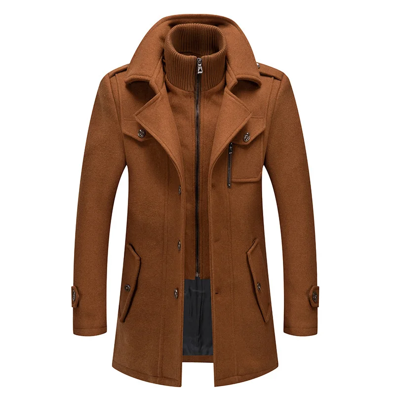 Winter Men Wool Blends Coats Autumn Solid Color Cold Resistant Men Woolen Overcoat Double Collar Business Casual Trench Jacket
Winter Men Wool Blends Coats Autumn Solid Color Cold Resistant Men Woolen Overcoat Double Collar Business Casual Trench Jacket