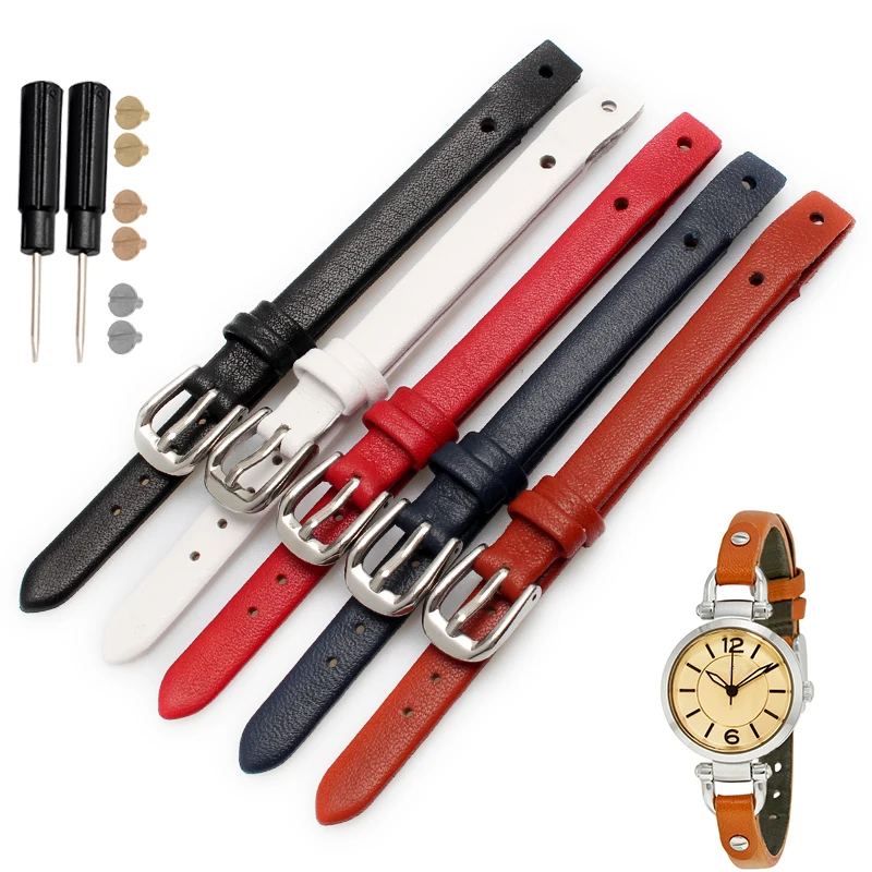 8mm Fashion Watchband Genuine Leather Bracelet Strap Women Wristband for fossil ES4340 4119 4000 3745 3861 4026 3862 Watch Band
8mm Fashion Watchband Genuine Leather Bracelet Strap Women Wristband for fossil ES4340 4119 4000 3745 3861 4026 3862 Watch Band