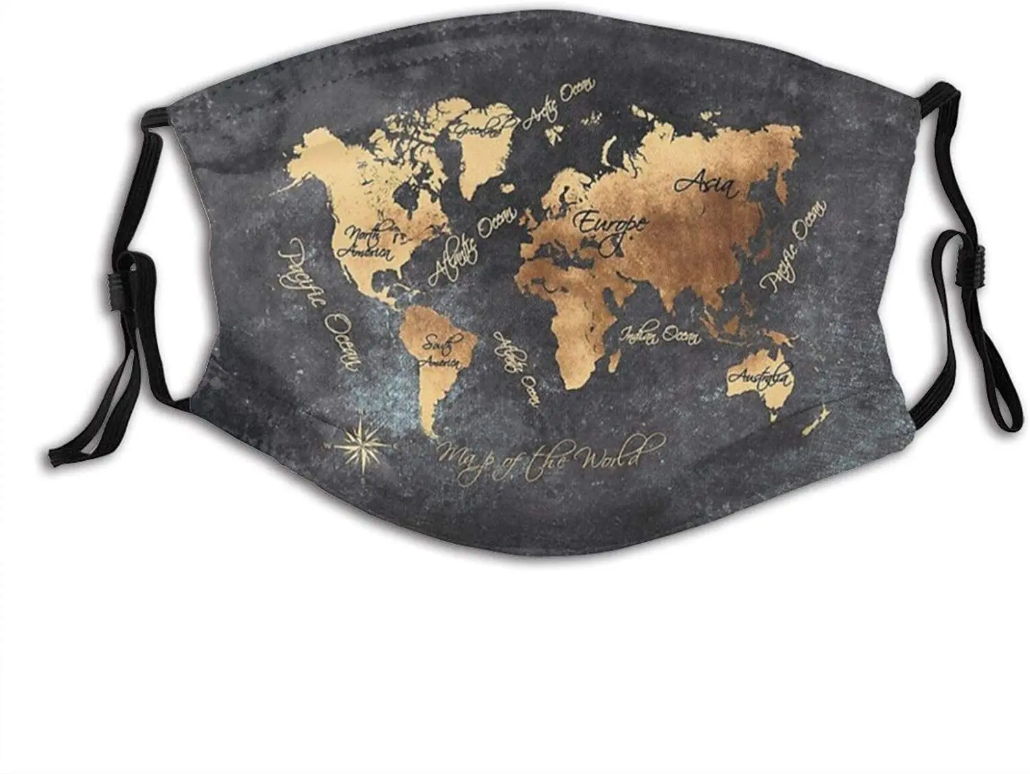 World Map Face Mask, Geography Continents Image Mask Breathable Reusable Cloth with Filter for Men Women Teens
World Map Face Mask, Geography Continents Image Mask Breathable Reusable Cloth with Filter for Men Women Teens