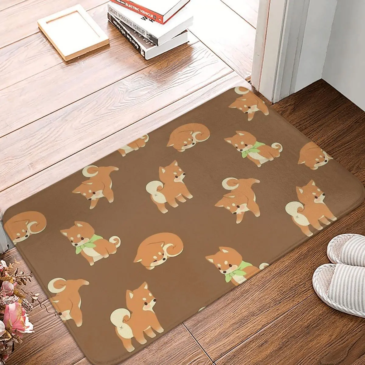 Нескользящий коврик для ванной комнаты Shibas, коврик для спальни, современный декор
Нескользящий коврик для ванной комнаты Shibas, коврик для спальни, современный декор