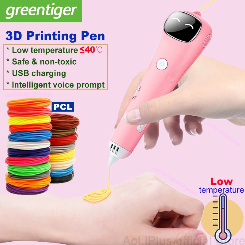 2021 New 3D Pen PCL Filament Low Temperature Anti-Scald 3D Printing Pen DIY Drawing Toys For Girls Boys Gift
2021 New 3D Pen PCL Filament Low Temperature Anti-Scald 3D Printing Pen DIY Drawing Toys For Girls Boys Gift