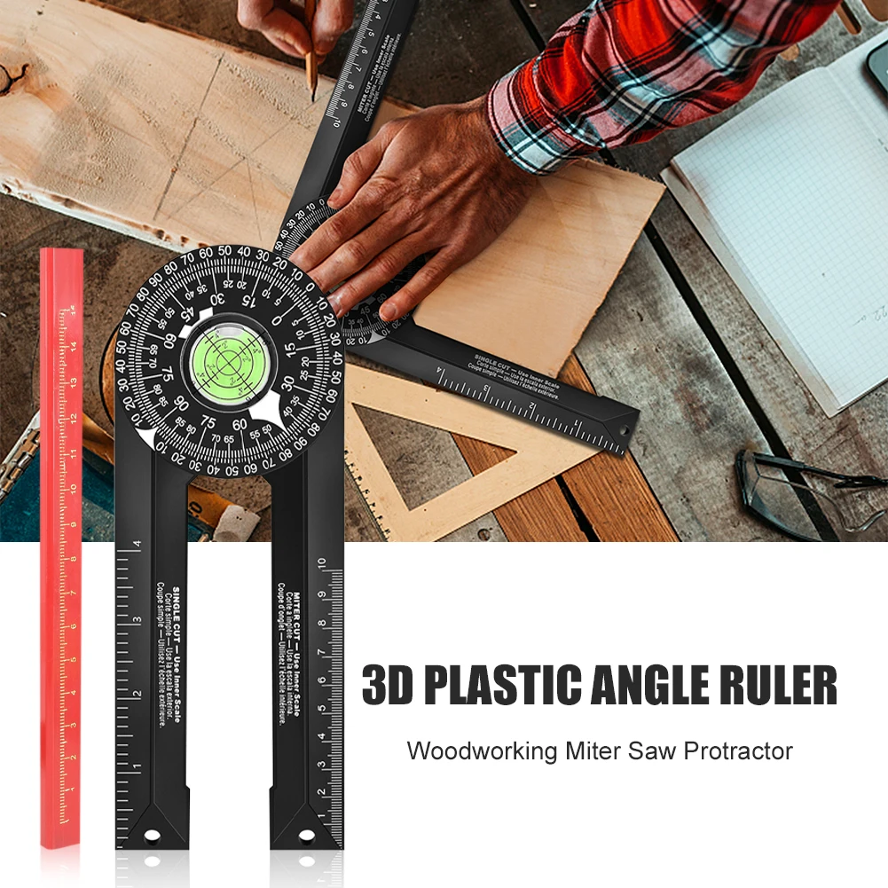 Miter Saw Protractor Accurate Rust-Proof Angle Finder with Laser Engraved Scales Angle Gauge for Carpentry Plumbing Woodworking
Miter Saw Protractor Accurate Rust-Proof Angle Finder with Laser Engraved Scales Angle Gauge for Carpentry Plumbing Woodworking