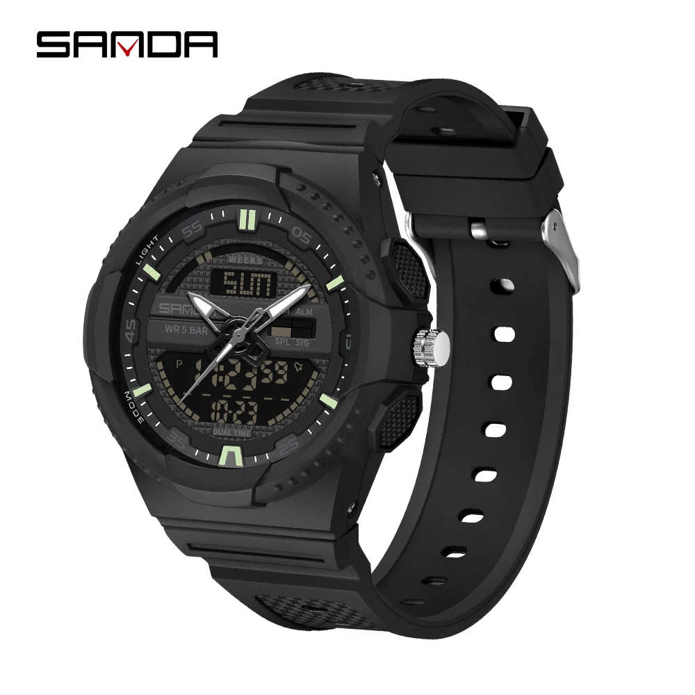 SANDA 2023 Top Brand Men Watches LED Digital Quartz Wristwatch 50M Waterproof Sports Watch For Women Relogios Masculino 9030
SANDA 2023 Top Brand Men Watches LED Digital Quartz Wristwatch 50M Waterproof Sports Watch For Women Relogios Masculino 9030