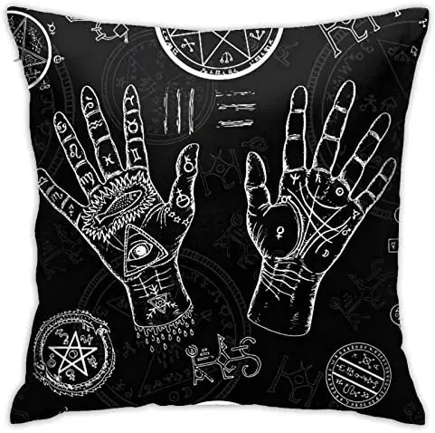 Boho Palmistry Hand Throw Pillow Case Cushion Cover for Sofa Couch Decor Gift 18”x 18”Inch
Boho Palmistry Hand Throw Pillow Case Cushion Cover for Sofa Couch Decor Gift 18”x 18”Inch
