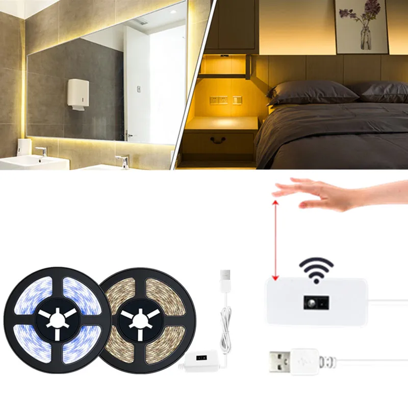 LED Lamp USB LED Strip 5V Hand Sweep Waving Sensor Cabinet Lamp Backlight TV Kitchen Closet Wardrobe Lamp Waterproof Night Light
LED Lamp USB LED Strip 5V Hand Sweep Waving Sensor Cabinet Lamp Backlight TV Kitchen Closet Wardrobe Lamp Waterproof Night Light