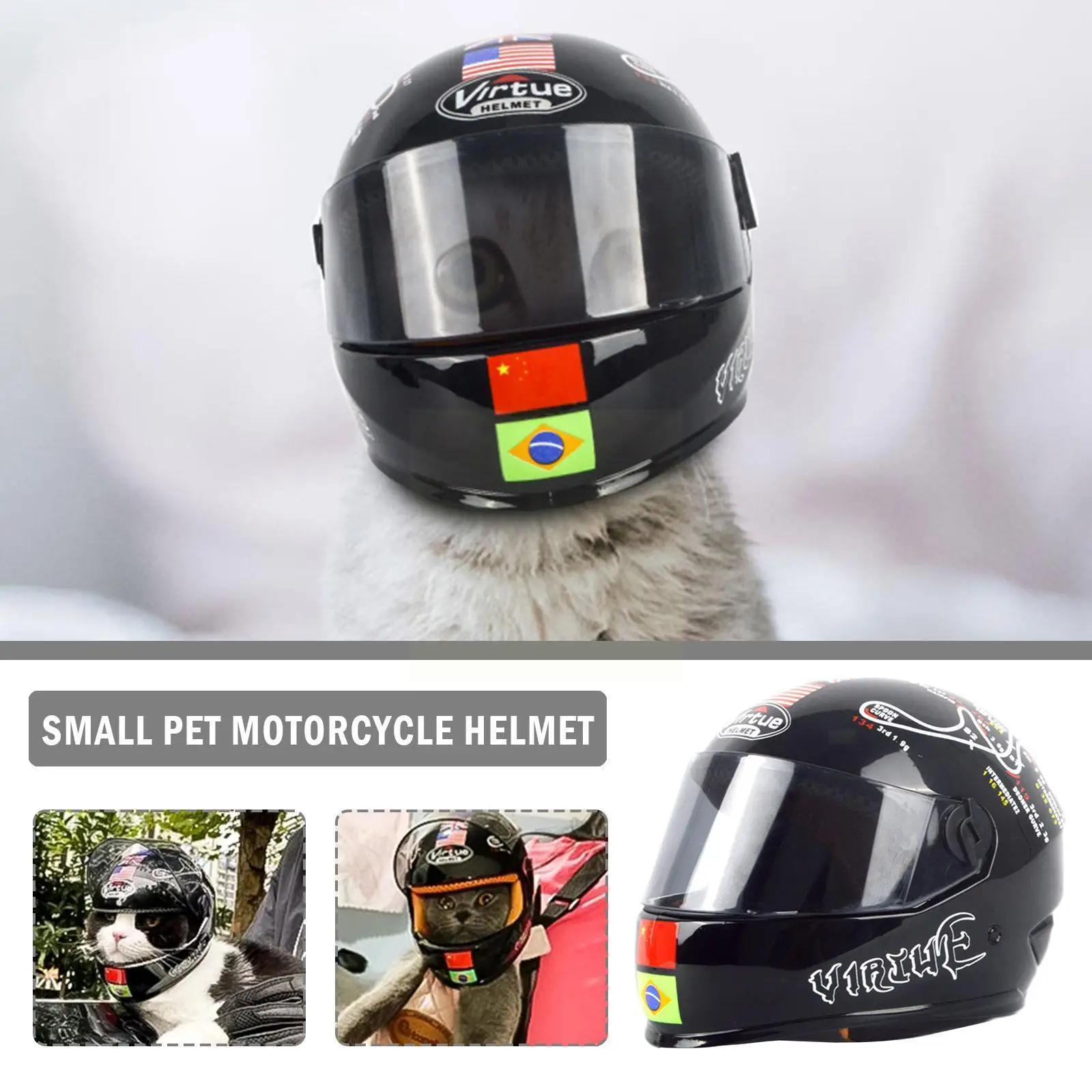Handsome Pet Mini Helmet Dog Cap Outdoor Anti-collision Helmet Photo Styling Pet Mini Hat Dog Props Motorcycle R3c1
Handsome Pet Mini Helmet Dog Cap Outdoor Anti-collision Helmet Photo Styling Pet Mini Hat Dog Props Motorcycle R3c1