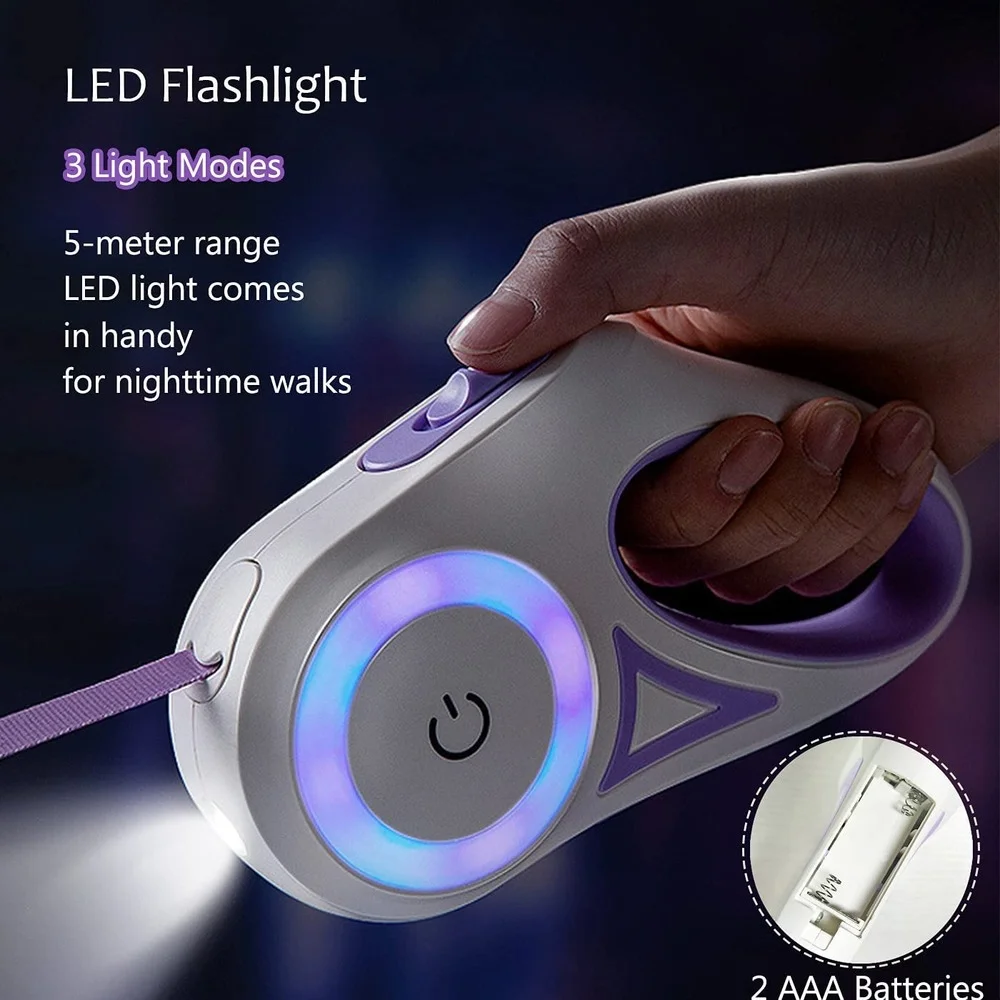 New Led Lights Dog Leash Automatic Extending Nylon Leash Leads Premium Durable Pet Walking Leads Traction Rope Pet Products
New Led Lights Dog Leash Automatic Extending Nylon Leash Leads Premium Durable Pet Walking Leads Traction Rope Pet Products
