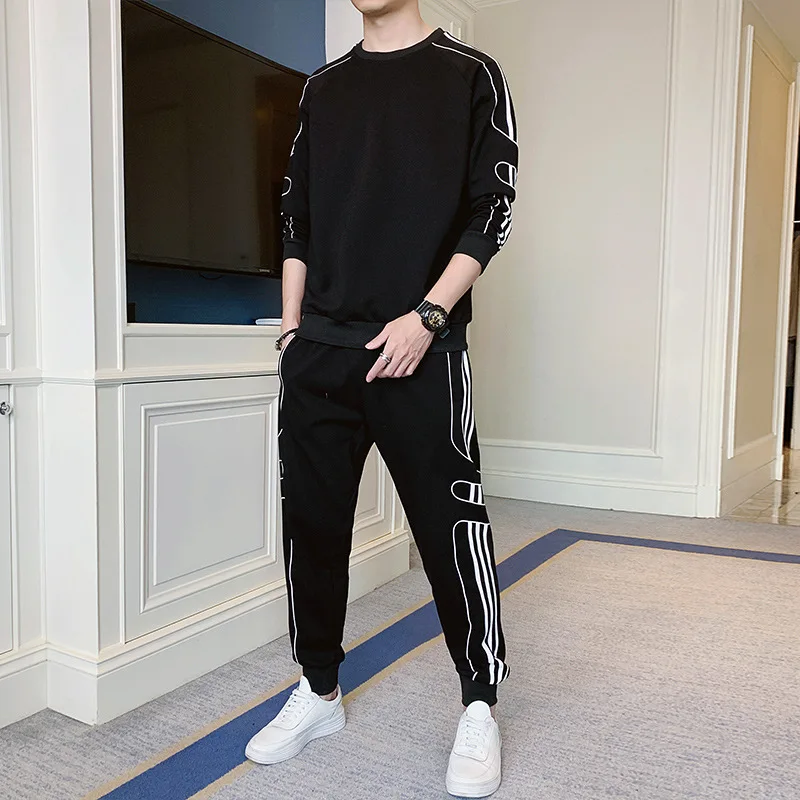 2021Autumn New Men's Sports Suit Long-Sleeved Sweater for Young Students Korean Style Leisure Suit
2021Autumn New Men's Sports Suit Long-Sleeved Sweater for Young Students Korean Style Leisure Suit