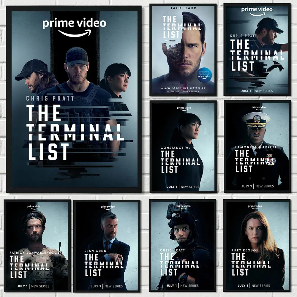 

The Terminal List Thriller TV Series Pictures Wall Print PVC Poster PP Glue Transparent Waterproof Tear-Off Ready To Paste