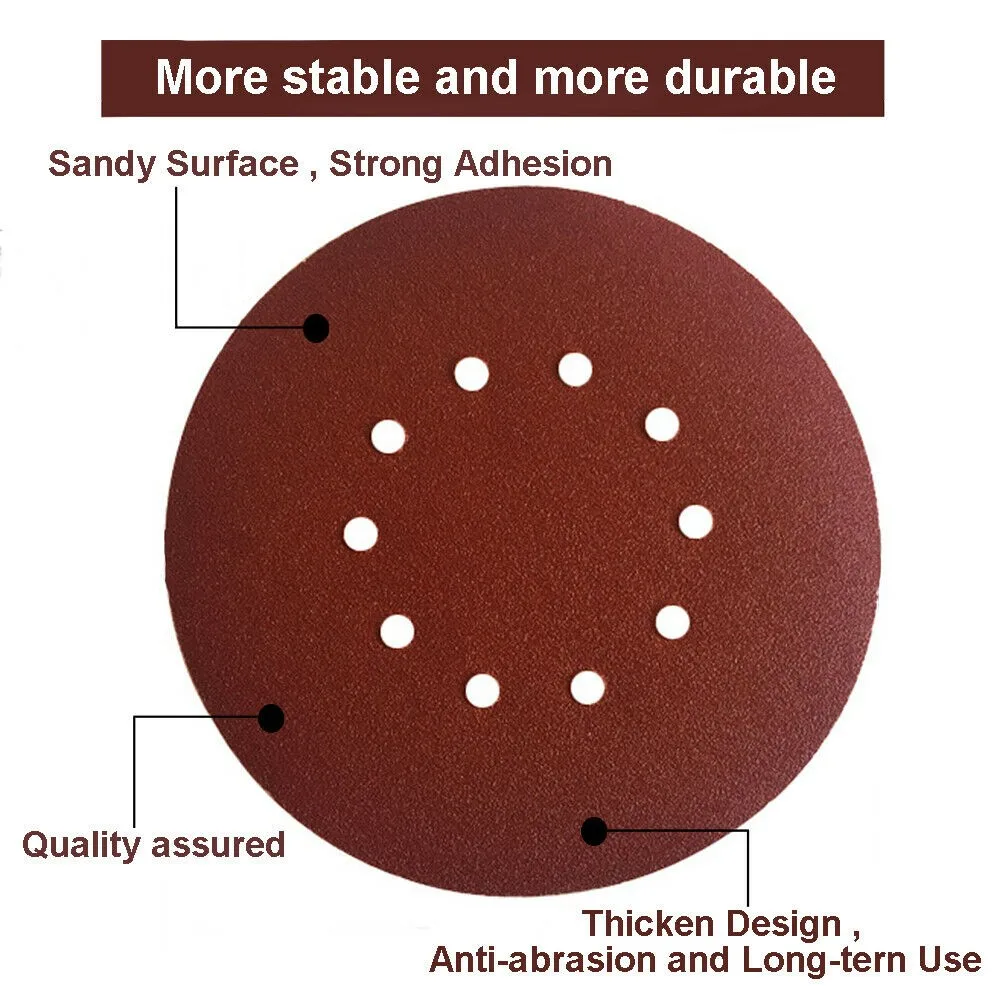 FREE POST 10pc 230mm 40Grits 9Inch Discs Hook And Loop Paper Sand 10Hole Sanderpaper Sanding Replacement Tools Newest
FREE POST 10pc 230mm 40Grits 9Inch Discs Hook And Loop Paper Sand 10Hole Sanderpaper Sanding Replacement Tools Newest