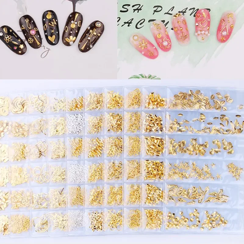Star Month Hollow Gold and Silver Nail Art Metal Shell 3D Nail Decoration Studs Rhinestones Nail Art Design Charms Stone 1 Bag
Star Month Hollow Gold and Silver Nail Art Metal Shell 3D Nail Decoration Studs Rhinestones Nail Art Design Charms Stone 1 Bag