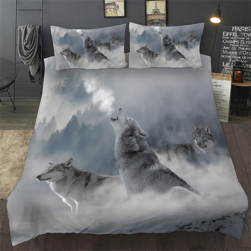 Snow Wolf Duvet Cover Set 3D Animal Printed Single Double Queen King Twin Full Night Wolves Bedding Set For Boys Kids Teen Adult
Snow Wolf Duvet Cover Set 3D Animal Printed Single Double Queen King Twin Full Night Wolves Bedding Set For Boys Kids Teen Adult