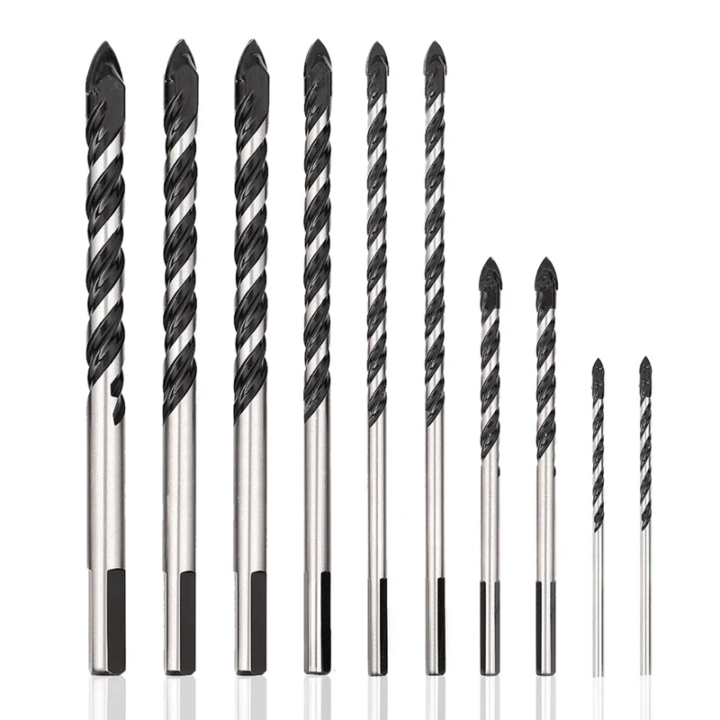 BMDT-Masonry Drill Bit Set-10Pcs Carbon Steel Carbide Tip Drills Through Concrete Masonry Triangle Shank For Brick, Masonry
BMDT-Masonry Drill Bit Set-10Pcs Carbon Steel Carbide Tip Drills Through Concrete Masonry Triangle Shank For Brick, Masonry