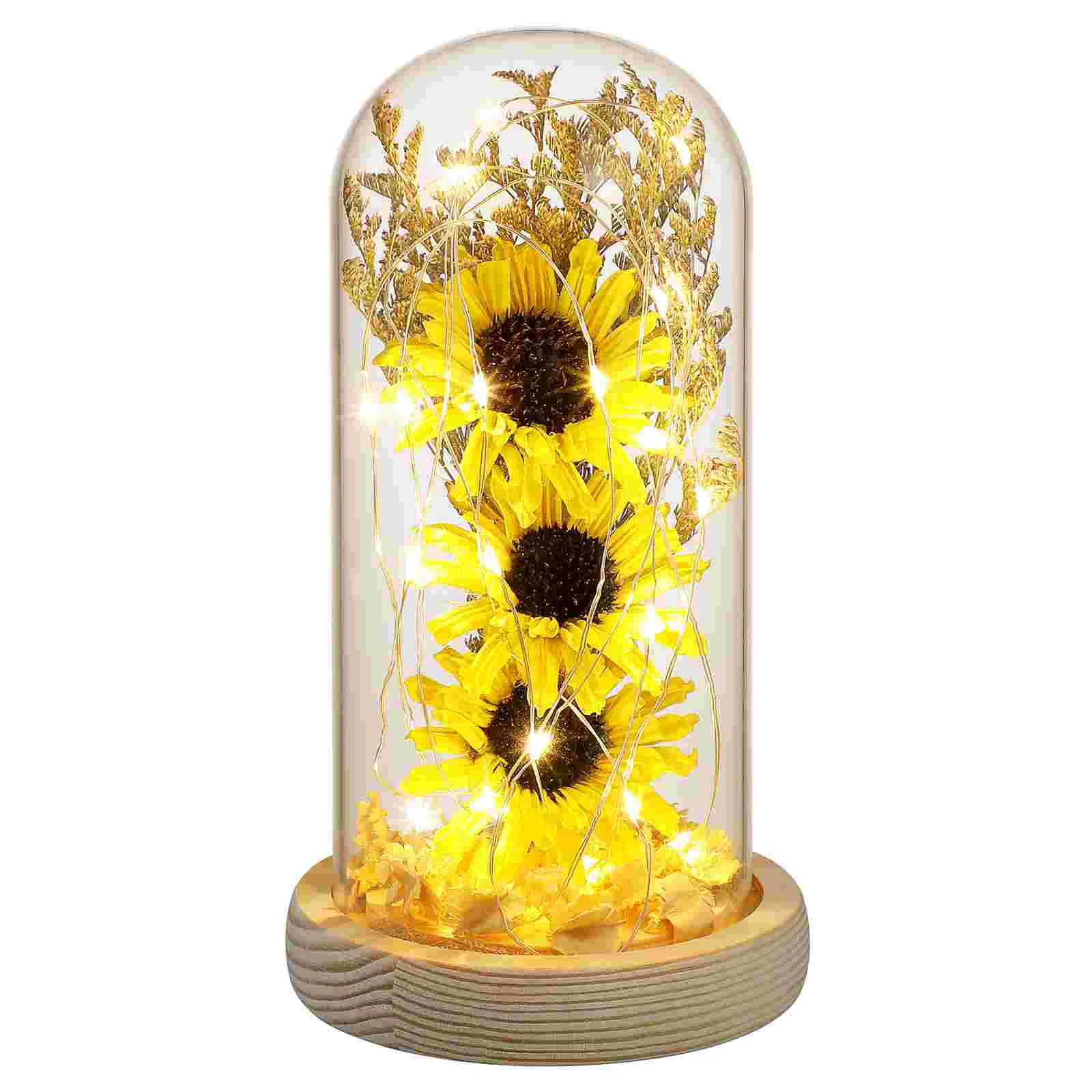 Sunflowerglass Domegifts Women Decorations Decor Day Flower Lamp Mothers Enchanted Flowers Gift Artificial Desk Light Bedroom
Sunflowerglass Domegifts Women Decorations Decor Day Flower Lamp Mothers Enchanted Flowers Gift Artificial Desk Light Bedroom