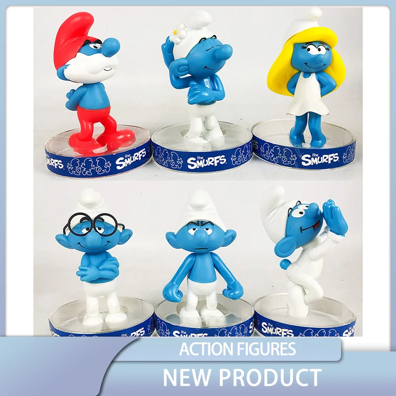 Новые оригинальные Smurfs Smurfette аниме, коллекция аксессуаров, модели игрушек, детский подарок на день рождения