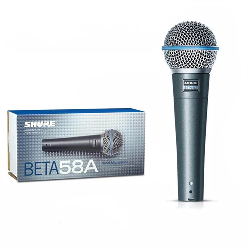 Shure BETA58A live stage performance professional microphone dynamic wired microphone(With cable )
Shure BETA58A live stage performance professional microphone dynamic wired microphone(With cable )