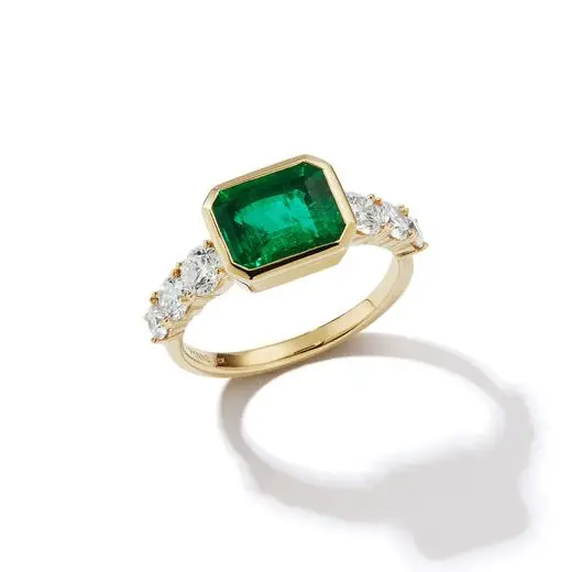Lab Grown Zambian Emerald Ring 2 Carat Silver 14K Yellow Gold for Woman Engagement
Lab Grown Zambian Emerald Ring 2 Carat Silver 14K Yellow Gold for Woman Engagement