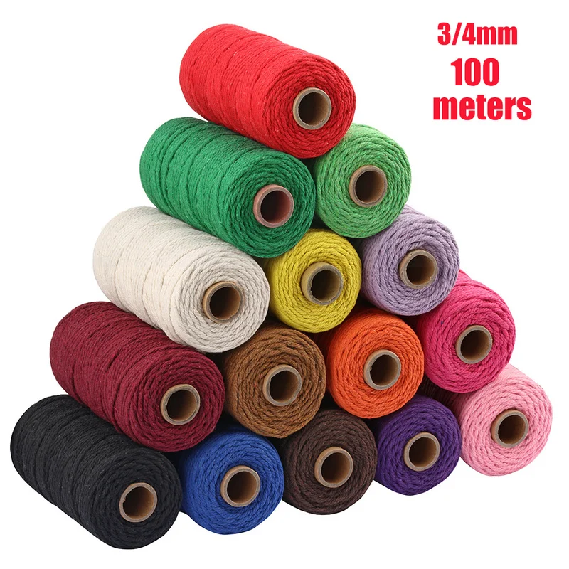4/3mm 100% Cotton Cords Colorful Rope Beige Twisted Craft Macrame String DIY Home Textile Wedding Decorative Supply 110yards
4/3mm 100% Cotton Cords Colorful Rope Beige Twisted Craft Macrame String DIY Home Textile Wedding Decorative Supply 110yards