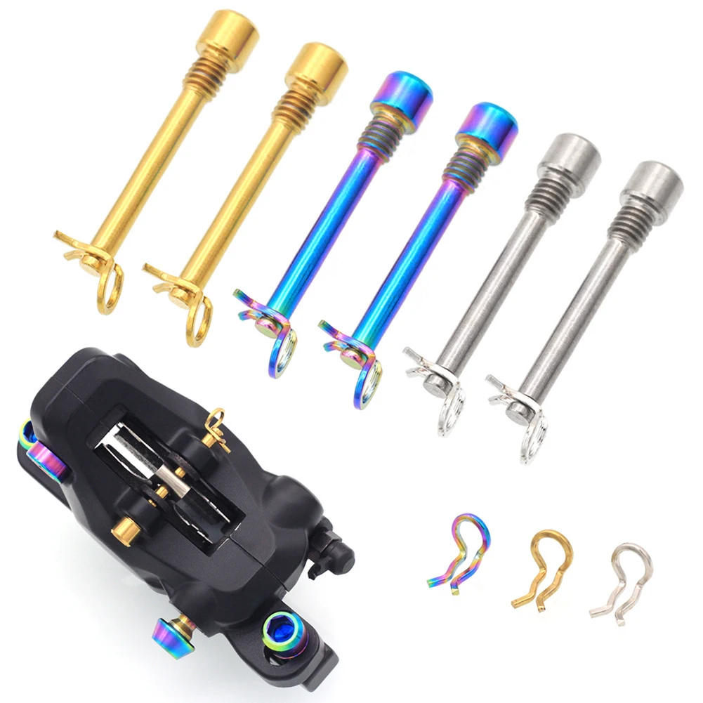 Bicycle Hydraulic Disc Brake Pad Bolts M4 Titanium Alloy Fixing Pin Inserts Caliper Screws Retainer Pin Cycling Accessories
Bicycle Hydraulic Disc Brake Pad Bolts M4 Titanium Alloy Fixing Pin Inserts Caliper Screws Retainer Pin Cycling Accessories