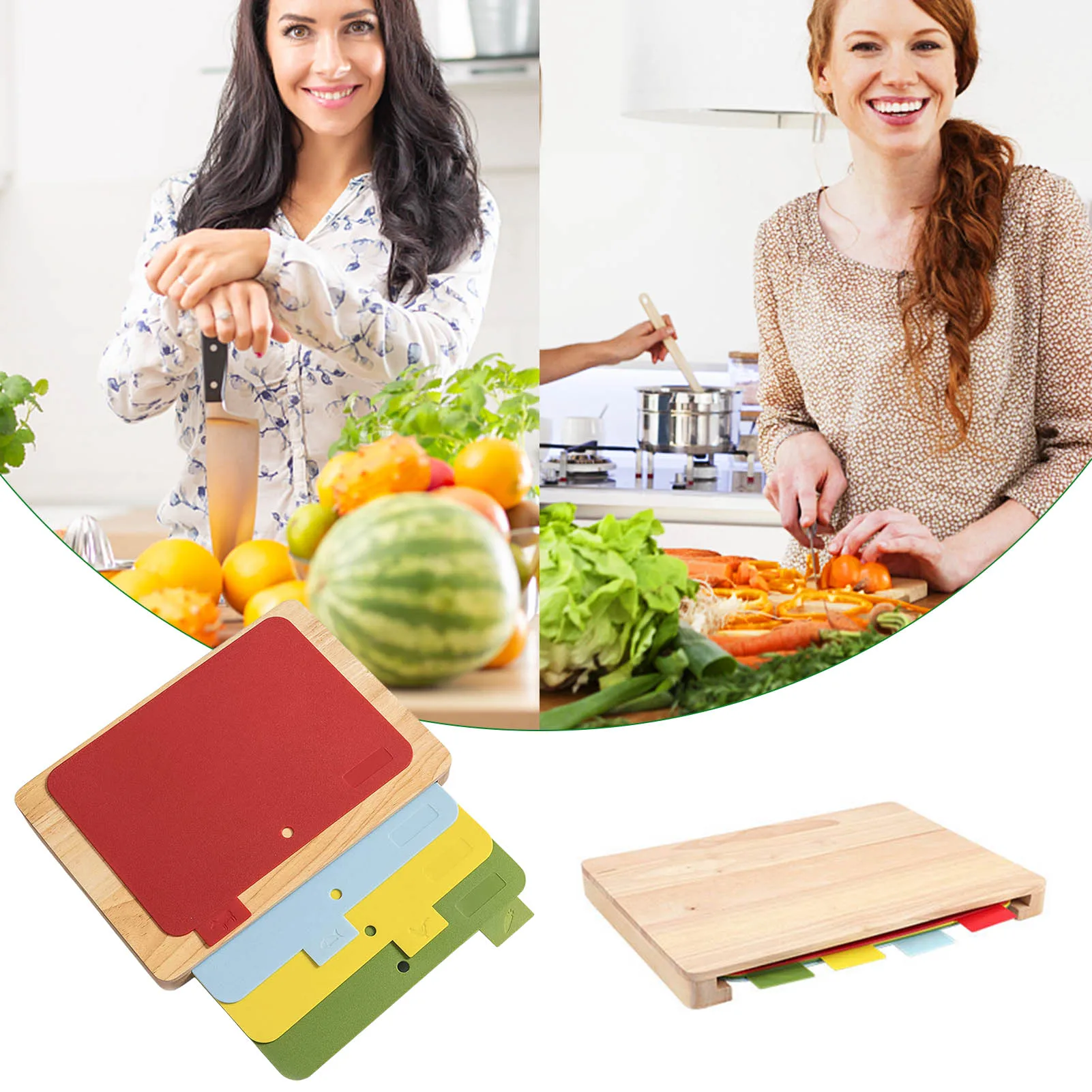 Деревянная разделочная доска, 4 цветового кода, гибкие разделочные коврики с пищевыми иконами, набор нескользящих кухонных разделочных ков...
Деревянная разделочная доска, 4 цветового кода, гибкие разделочные коврики с пищевыми иконами, набор нескользящих кухонных разделочных ков...