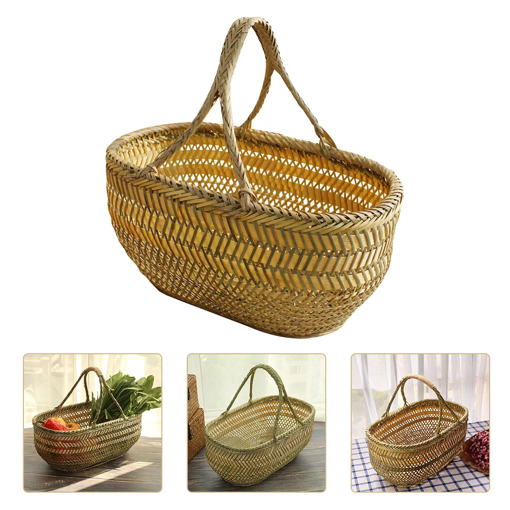 Rattan Flower Basket Basket Vegetable Vegetables Holder Bamboo Garden Weaving Hod Gardening Harvest
Rattan Flower Basket Basket Vegetable Vegetables Holder Bamboo Garden Weaving Hod Gardening Harvest