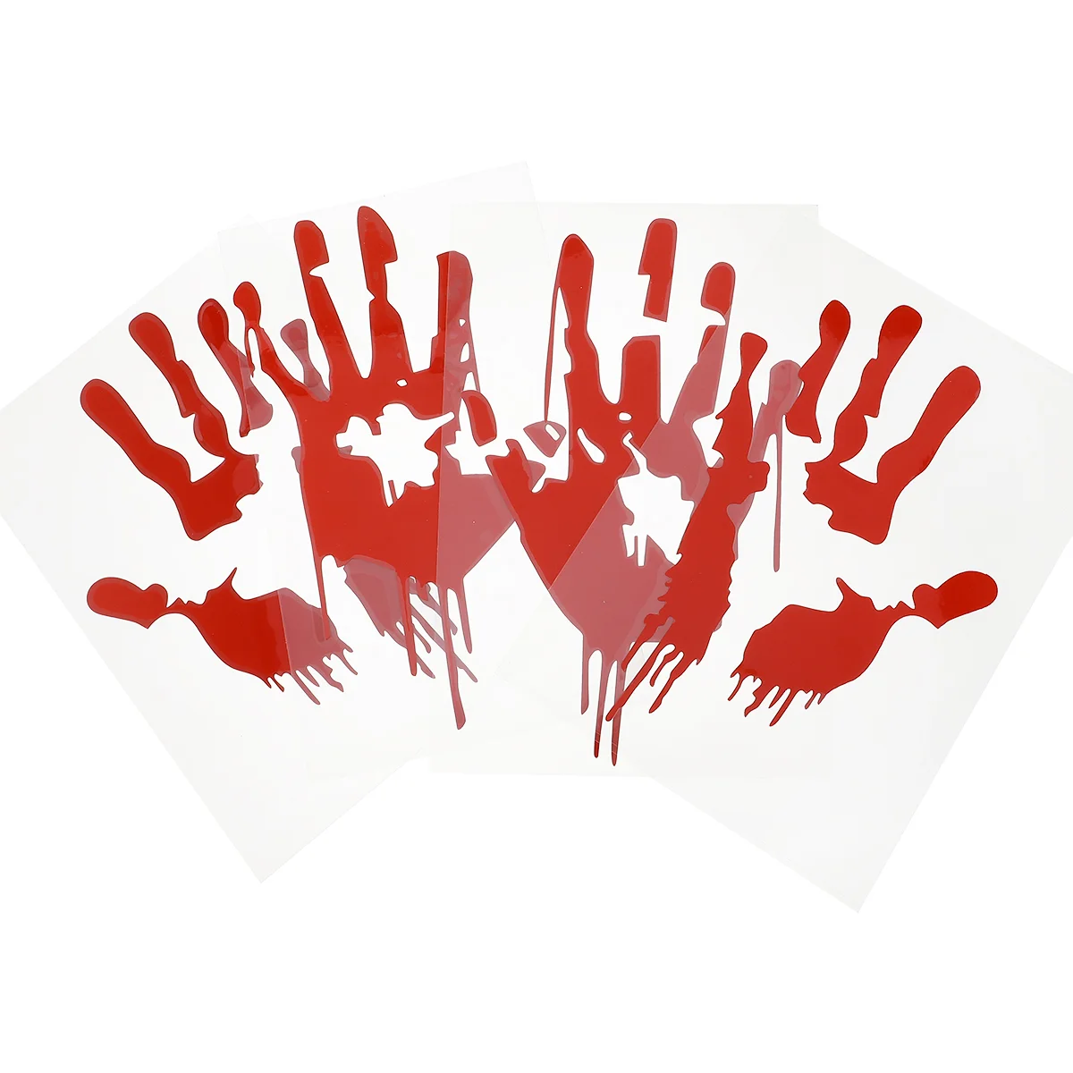 4 Pcs Handprint Sticker Car Window Pet Reflective Material 
4 Pcs Handprint Sticker Car Window Pet Reflective Material